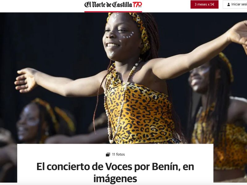 Prensa Castilla acerca de Voces por Benin